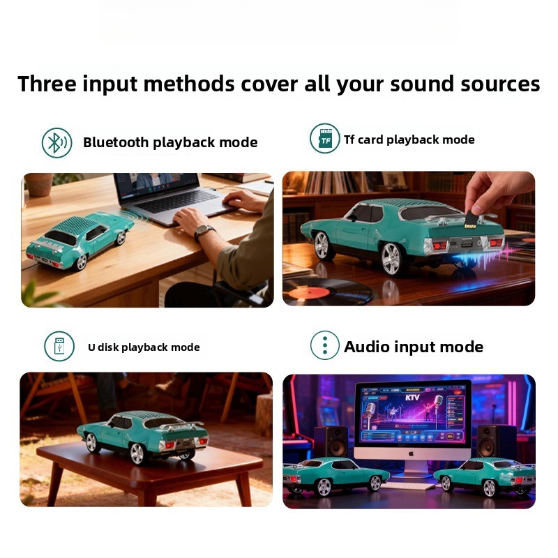 مكبر صوت بلوتوث على شكل سيارة  - مراجعة Audio Music Spotify وسعره