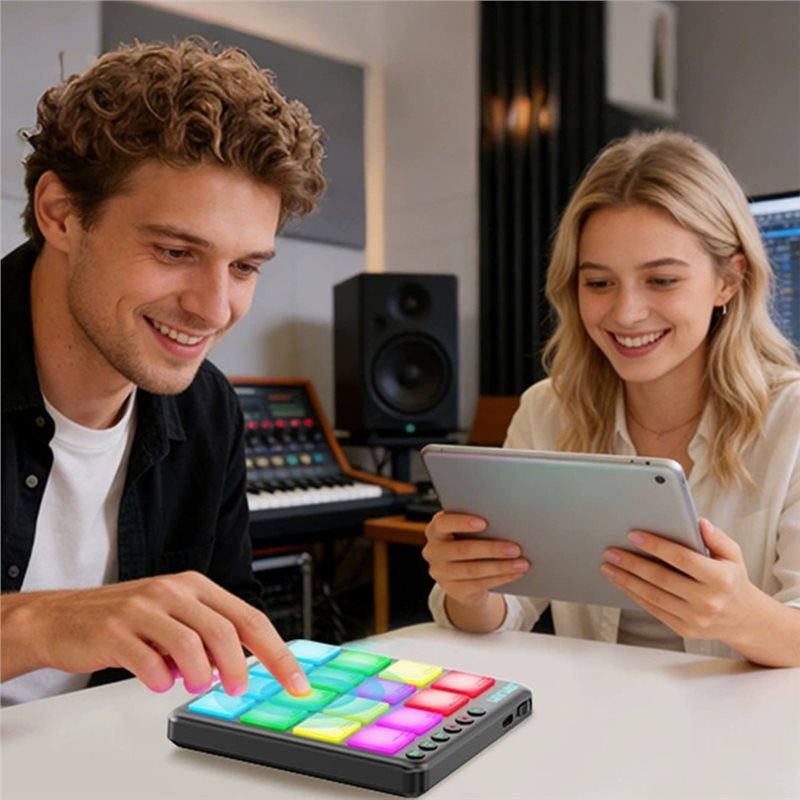 【مستلزمات السفر】وحدة تحكم JAMJ - مراجعة Midi Controller Pad وسعره