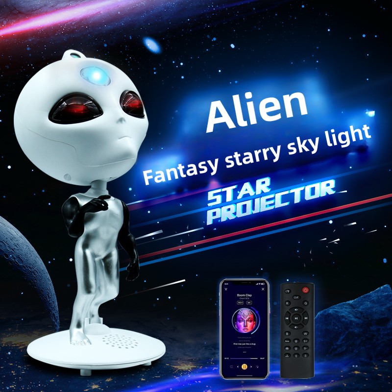 جهاز عرض Alien Galaxy Star مع  - مراجعة Audio Music Spotify وسعره
